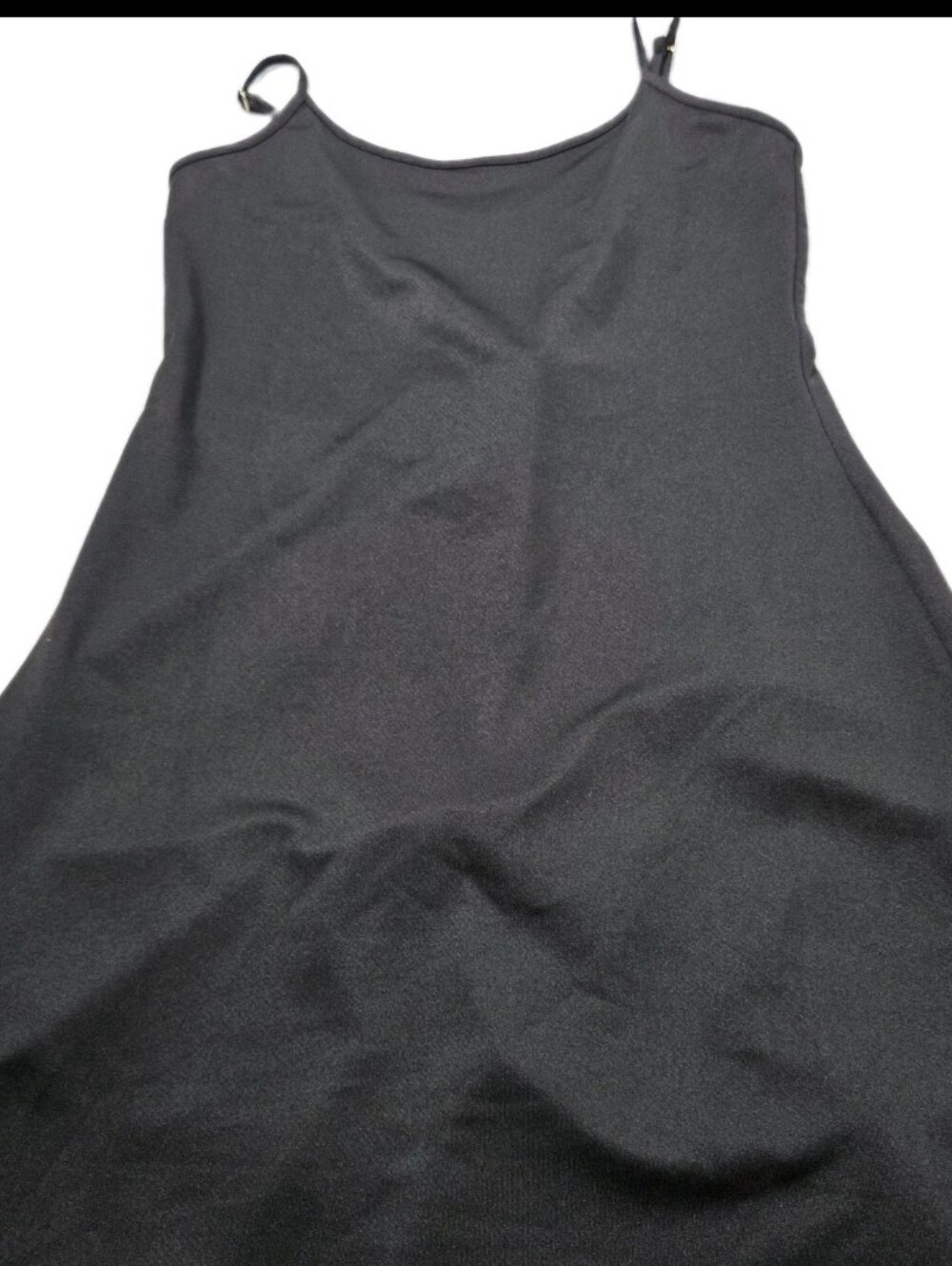 Women's Black Spaghetti Strap Tank Top XS